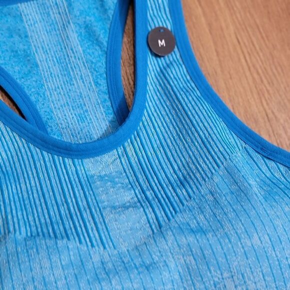 Nike Tech Pack City Ready Flyknit Sports Bra Blue Black Removable Pads Dri-Fit - Picture 2 of 8